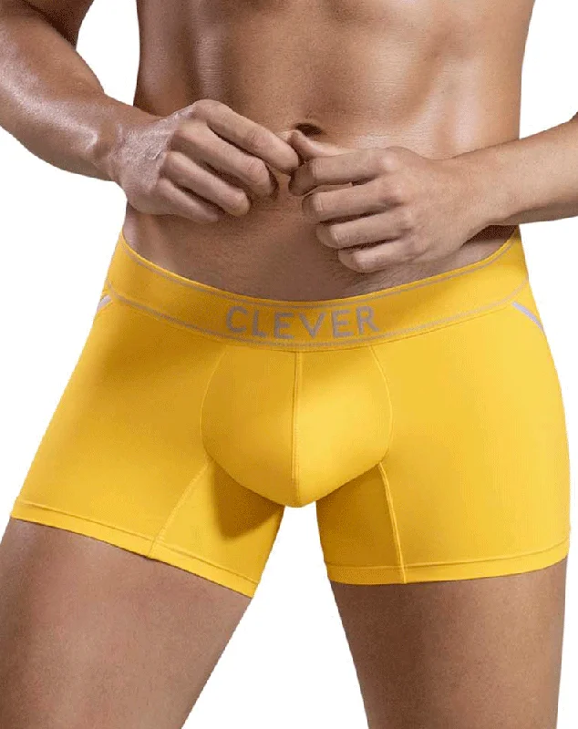 Athletic - style men's boxer briefs for active lifestylesClever 1658 Imagination Boxer Briefs Yellow