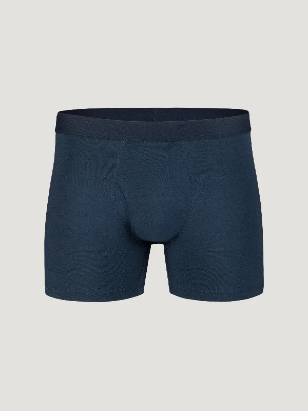 Organic cotton men's boxer briefs for sensitive skinNavy Boxer Briefs