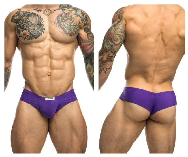 Slim - fit men's briefs for a modern styleJUSTIN+SIMON XSJ22 Cheek Briefs Color Purple