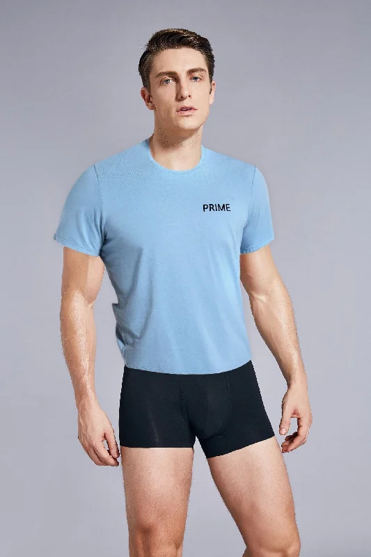 Designer men's boxer briefs with a premium lookFrosty Combo (Tshirt + Black Briefs)