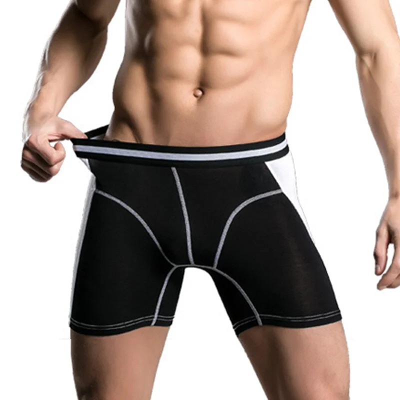 Men's boxer briefs with a reinforced waistbandMen's Quick-drying Modal Sports Boxer Briefs