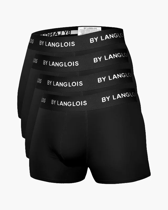 Low - rise men's boxer briefs for a modern silhouette4-PACK PERFECT FIT TRUNKS IN BLACK