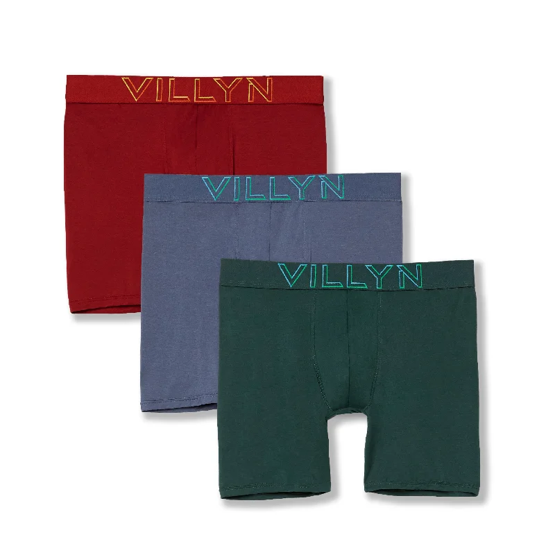 Stretch - fabric men's boxer briefs for a flexible fitHuman Nature Boxer-Brief 3-PACK