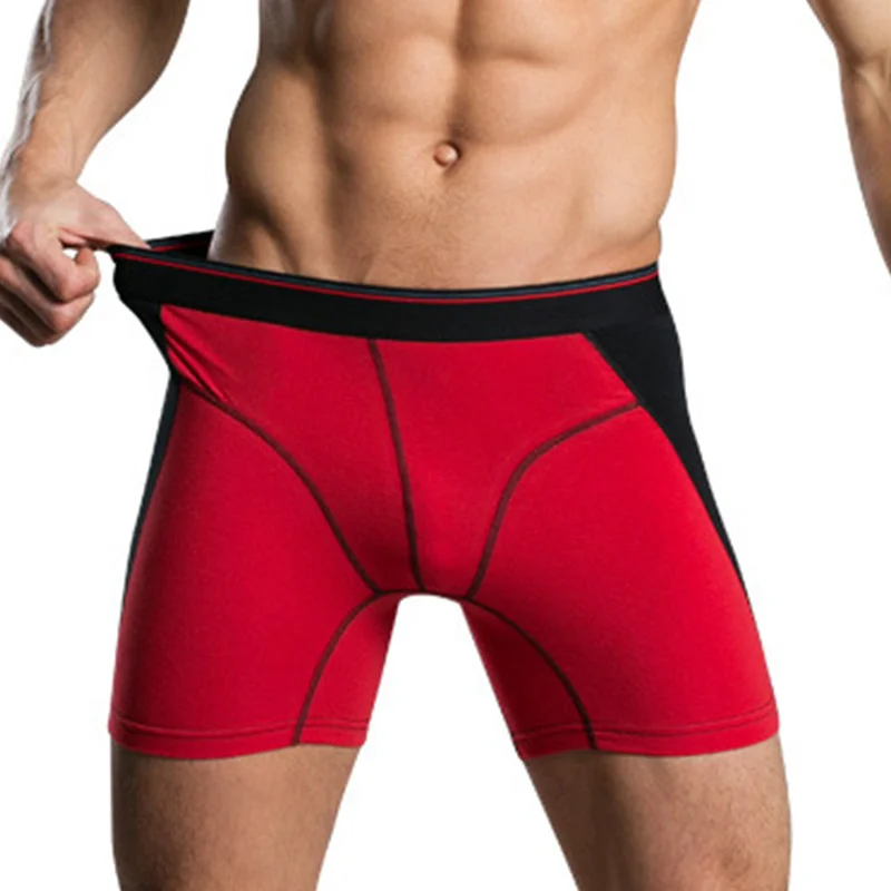 Mesh - paneled men's boxer briefs for ventilationMen's Cotton Athletic Running Boxer Briefs