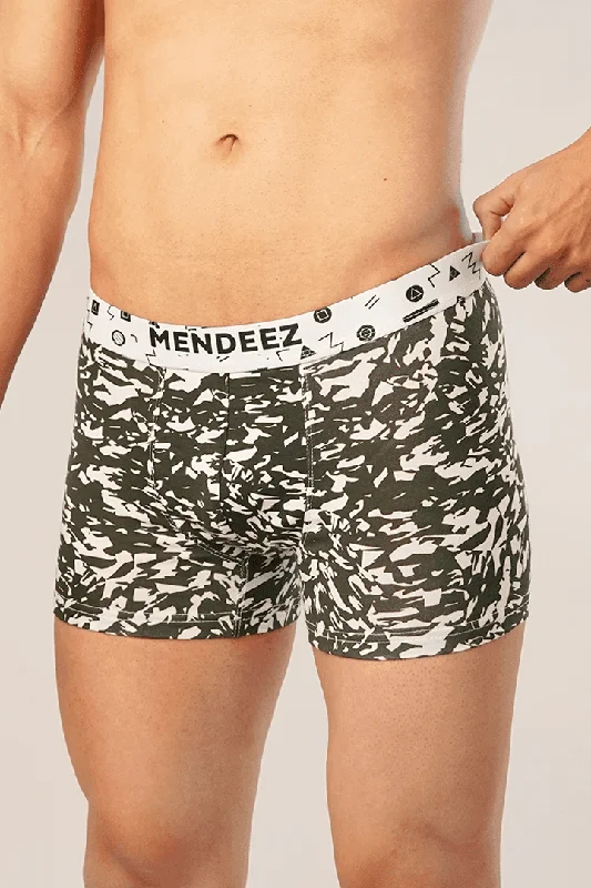 Mesh - paneled men's boxer briefs for ventilationPrinted Camo Boxer Trunk