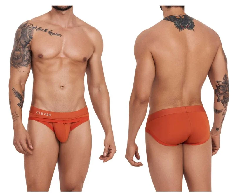 Cotton - blend men's briefs for added stretchClever 1262 Curse Briefs Color Ochre