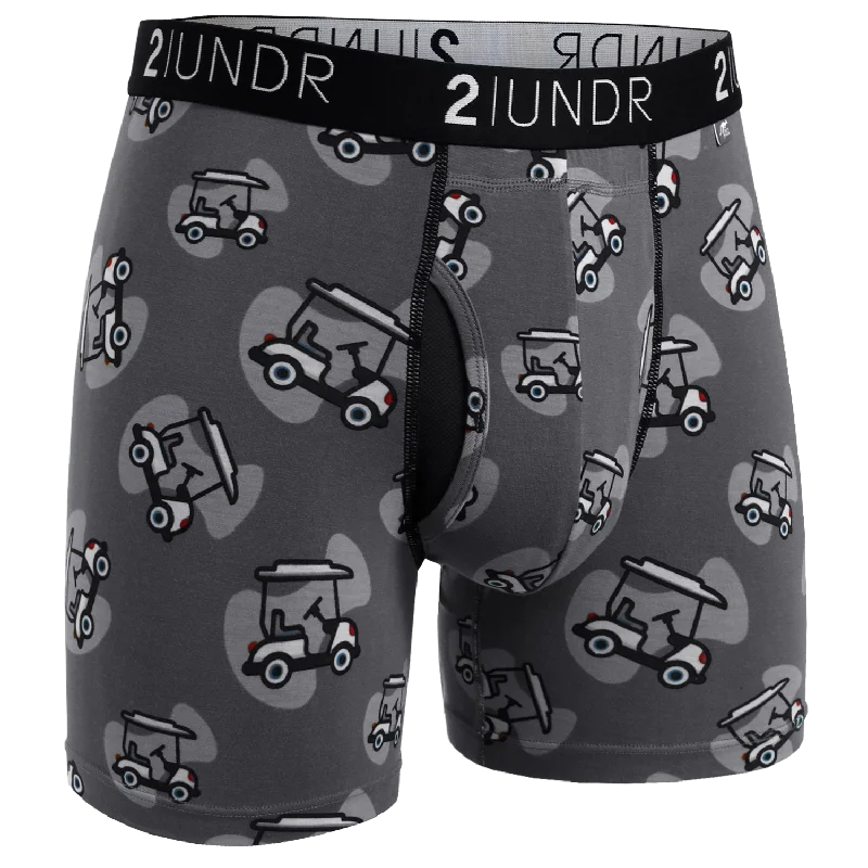 Low - rise men's boxer briefs for a modern silhouetteSwing Shift 6" Boxer Brief - Cart Path Grey