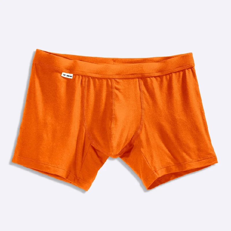 Organic cotton men's boxer briefs for sensitive skinThe TBô Orange Boxer Brief