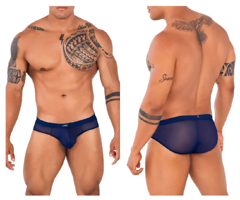 Bright - colored men's briefs for a bold statementXtremen 91138 Mesh Briefs Color Dark Blue