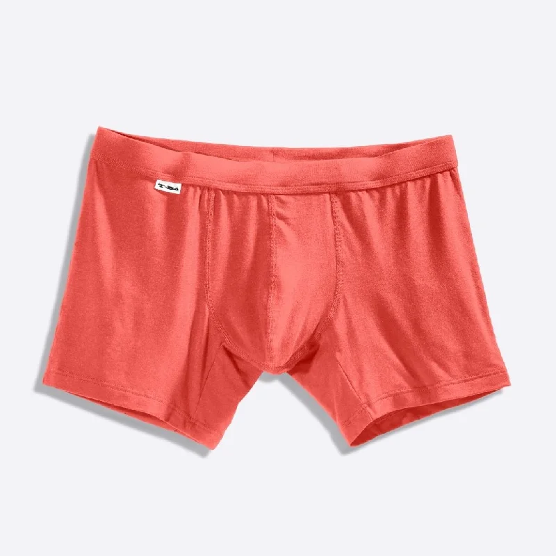 Thermal men's boxer briefs for cold weatherThe Hot Coral Boxer Brief