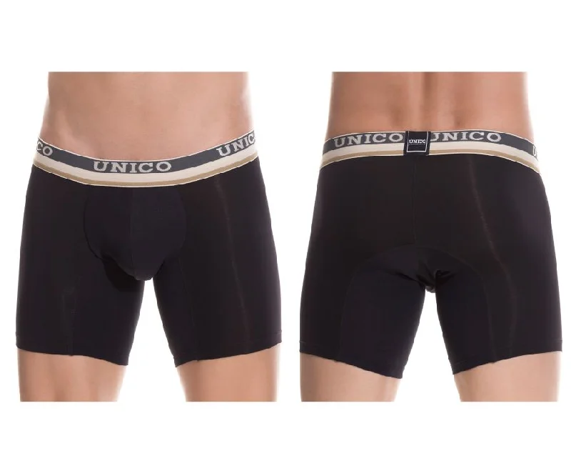 Athletic - style men's boxer briefs for active lifestylesUnico 1802010023599 Boxer Briefs Visionario Color Black