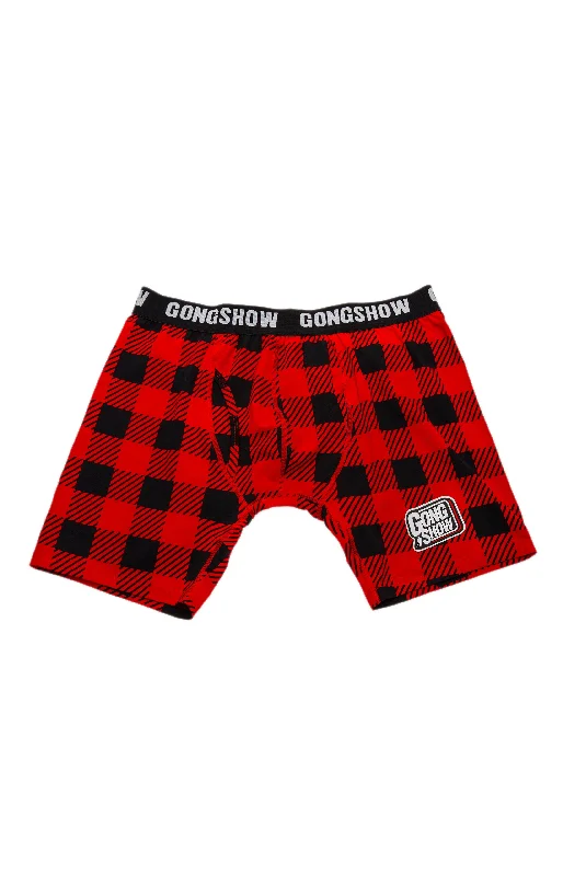 Designer men's boxer briefs with a premium lookBuff Plaid Boxer