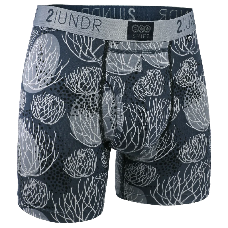 Men's boxer briefs with a soft elastic leg bandEco Shift 6" Boxer Brief - Tumbleweed