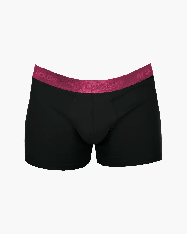 Microfiber men's boxer briefs for a smooth feelBOXER BRIEF IN BLACK CHERRY