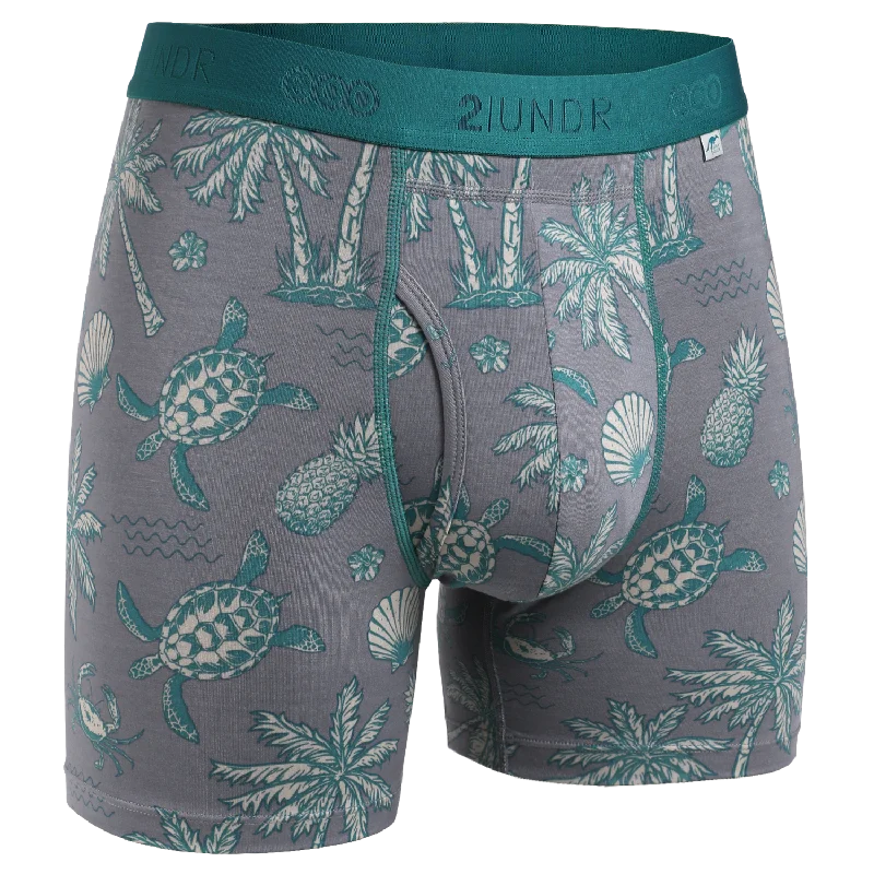 Thermal men's boxer briefs for cold weatherSwing Eco 6" Boxer Brief - Tortugas