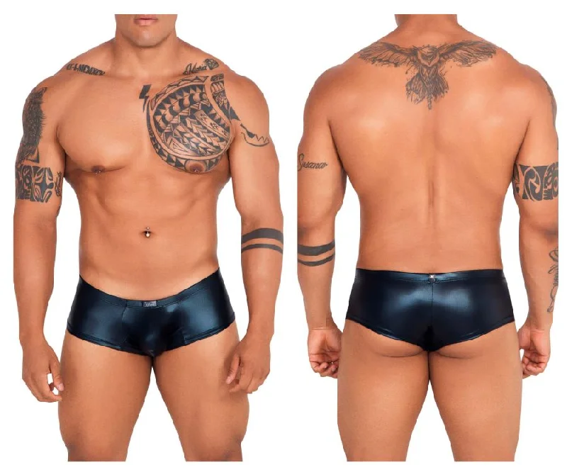 Low - cut men's briefs for a discreet appearanceXtremen 91115 Metallic Briefs Color Black