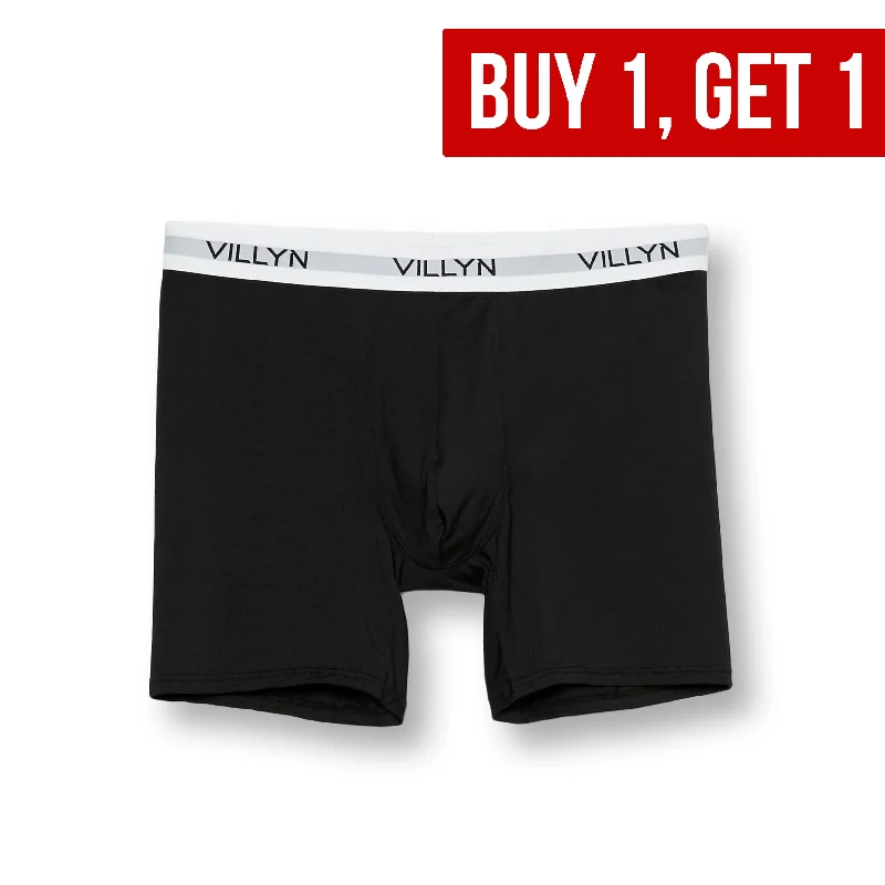 Low - rise men's boxer briefs for a modern silhouetteVILLYN Origin Modal Boxer-Brief - BLACK