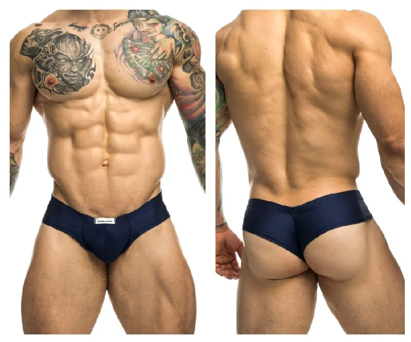 Vintage - style men's briefs for a retro lookJUSTIN+SIMON XSJ22 Cheek Briefs Color Navy