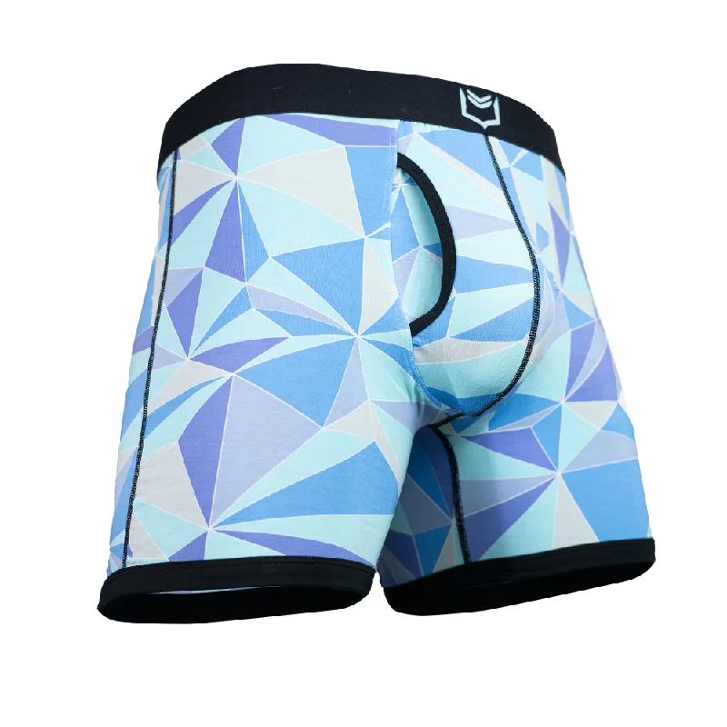 Printed men's boxer briefs with fun designsSHEATH 4.0 Iceberg Men's Dual Pouch Boxer Brief