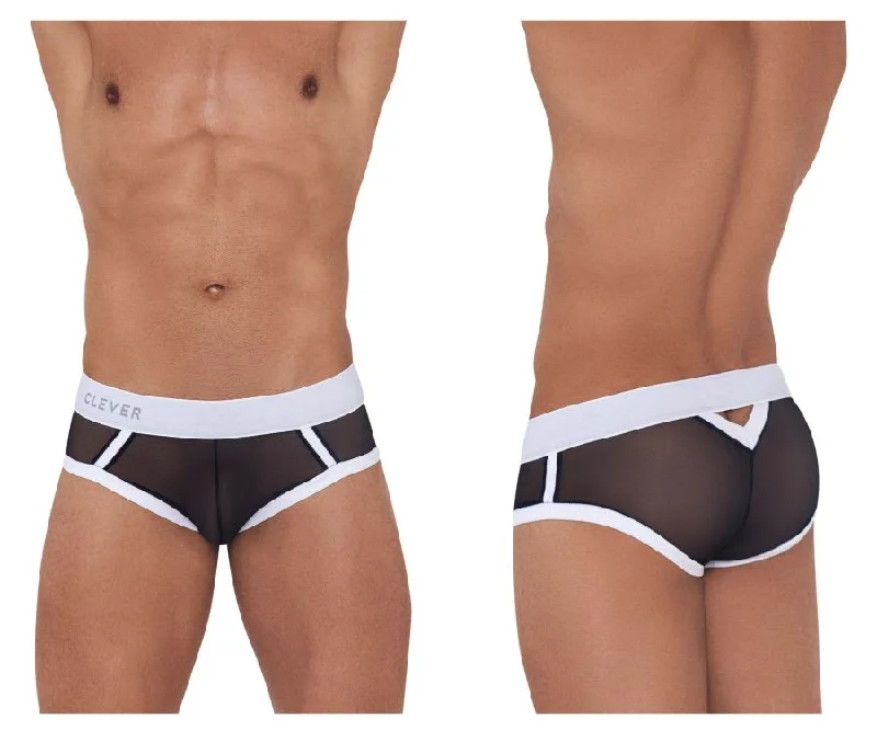 Patterned men's briefs with unique printsClever 1237 Cult Briefs Color Black