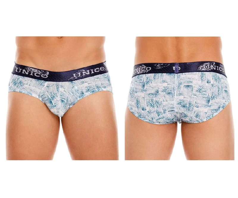 Patterned men's briefs with unique printsUnico 22110201110 Marroqui Briefs Color 63-Printed