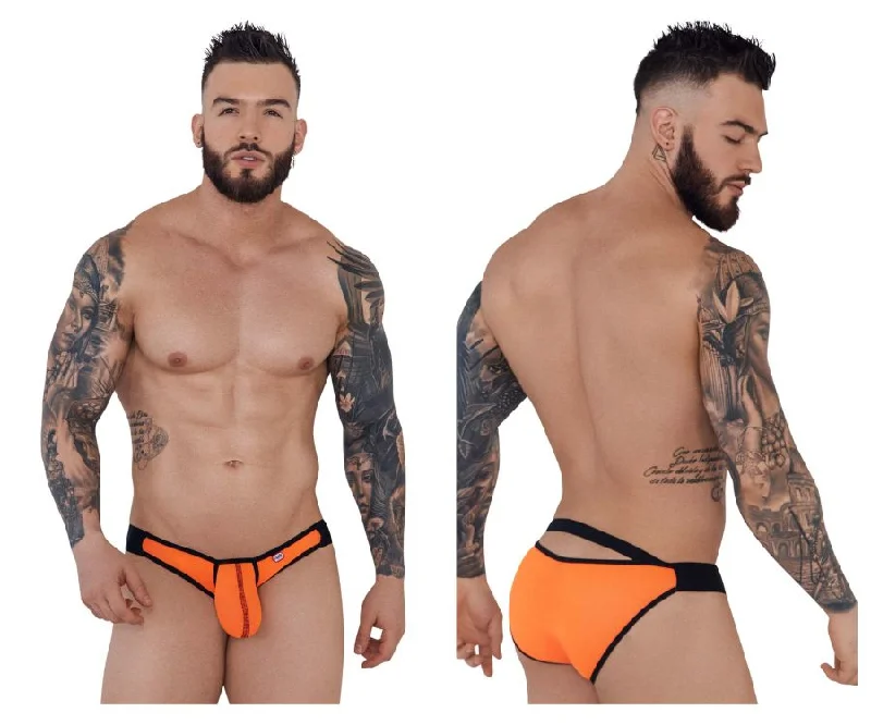 Low - cut men's briefs for a discreet appearancePikante PIK 1281 Sonar Bikini Color Orange