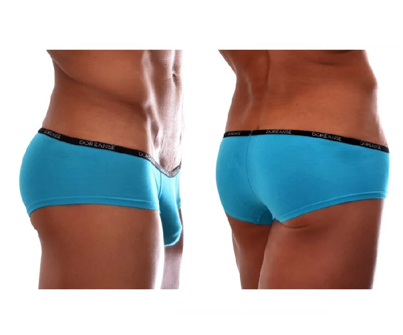 Men's boxer briefs with a reinforced waistbandDoreanse 1781-TRQ Naked Mini Trunk Color Turquoise