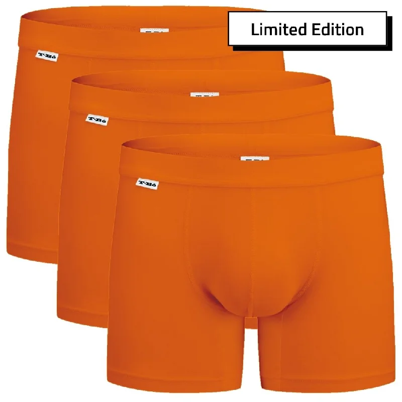 Compression men's boxer briefs for muscle supportThe TBô Boxer Brief - Tiger Orange Limited Edition