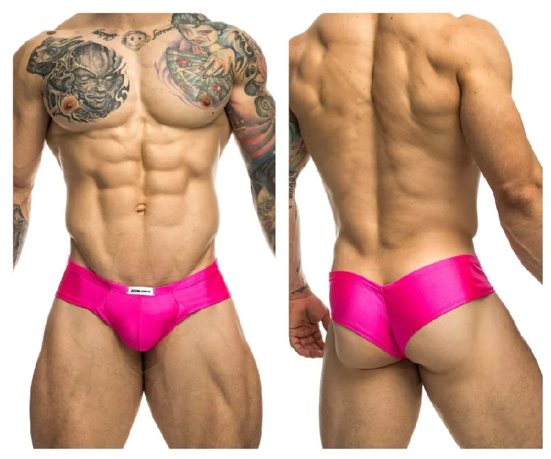 Antimicrobial men's briefs for hygieneJUSTIN+SIMON XSJ22 Cheek Briefs Color Pink