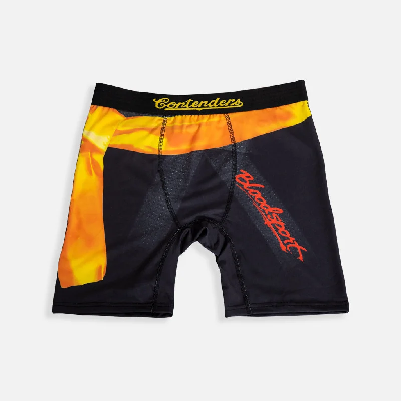 Men's boxer briefs with a contoured pouch for comfortBLOODSPORT YELLOW SASH BRIEF