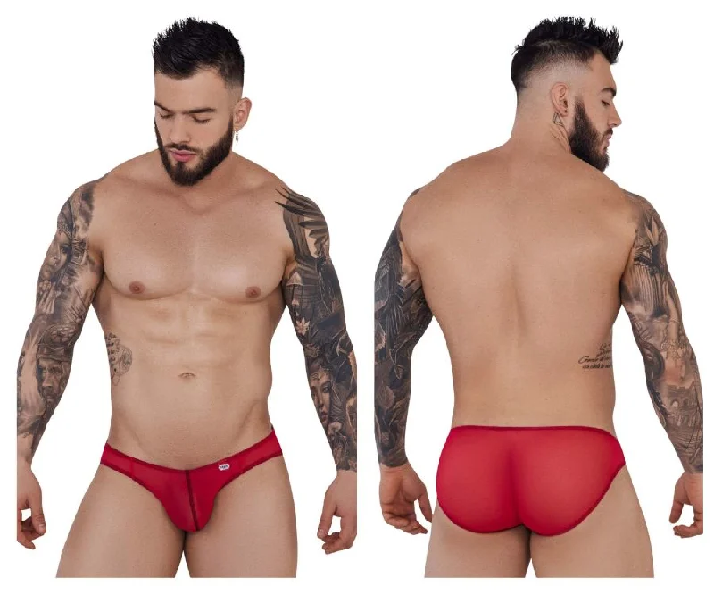 Cotton - blend men's briefs for added stretchPikante PIK 1277 Sonar Briefs Color Red