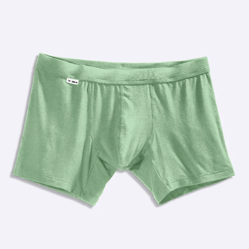 Men's boxer briefs with a soft elastic leg bandThe Mint Green Boxer Brief