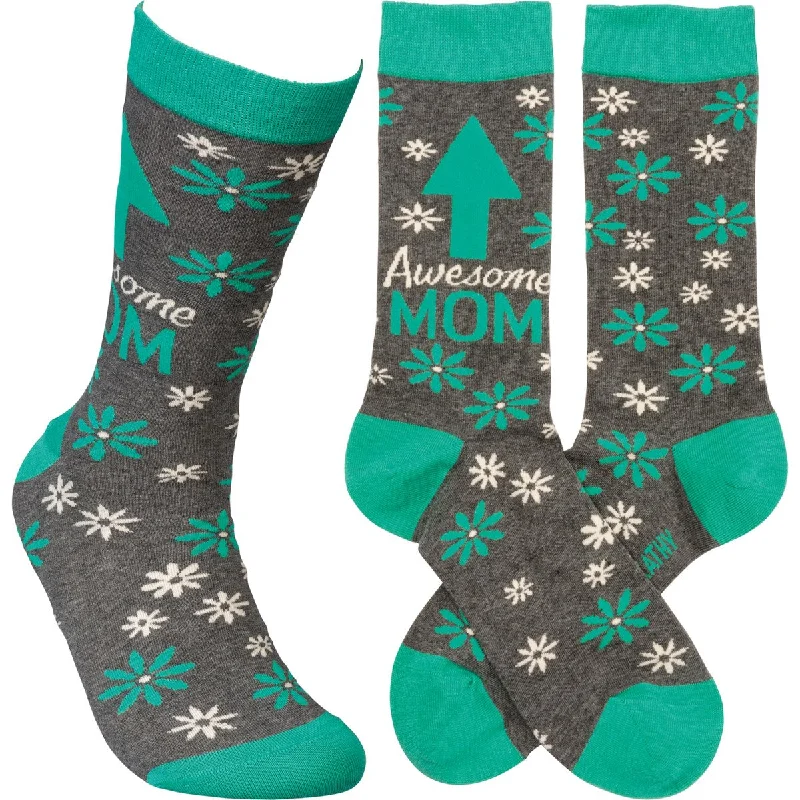 Moisture - wicking men's socks for drynessAwesome Mom Socks