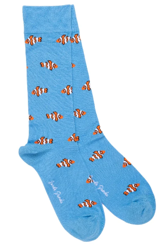 Sheer men's socks for a delicate appearanceClown Fish Bamboo Socks