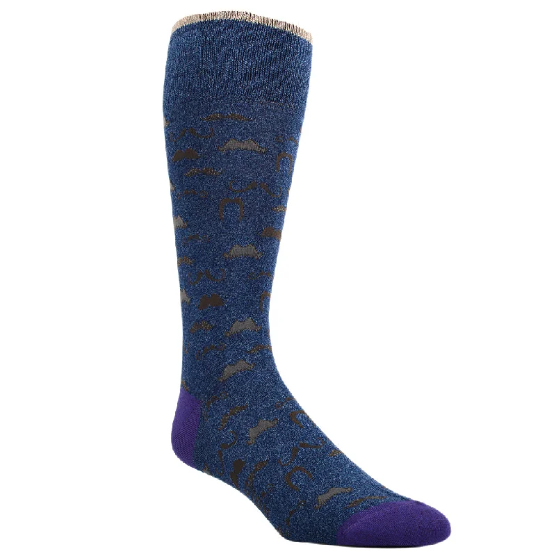 Patterned men's socks with geometric designsDS0930