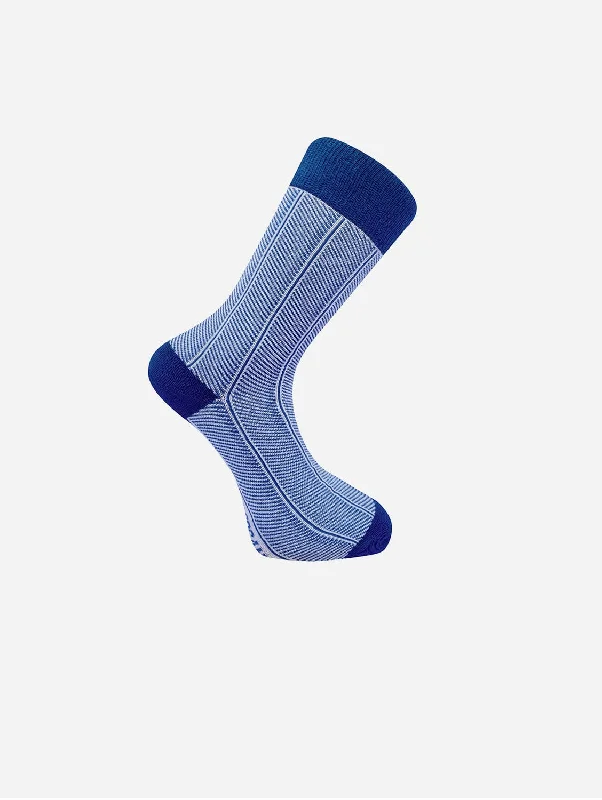 Stretchable men's socks for a flexible fitHerringbone Unisex Organic Cotton Socks | Navy