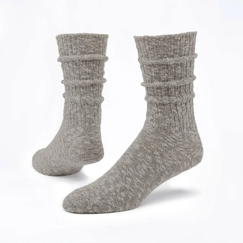 Silk men's socks for a smooth and soft touchMaggie's Organics Organic Cotton Ragg Sock - Solid Taupe