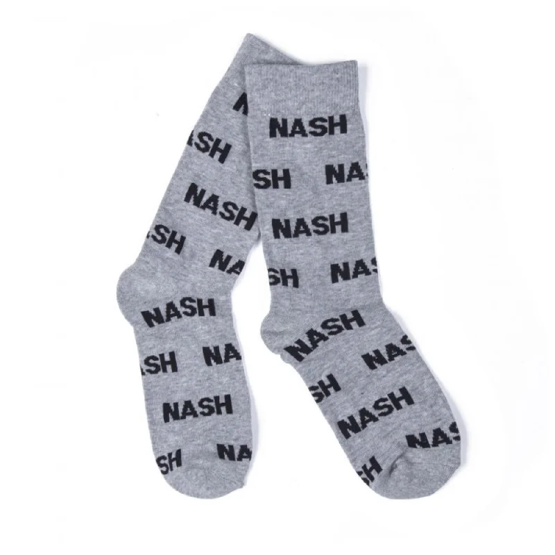 Patterned men's socks with geometric designs"Nash" Grey Socks