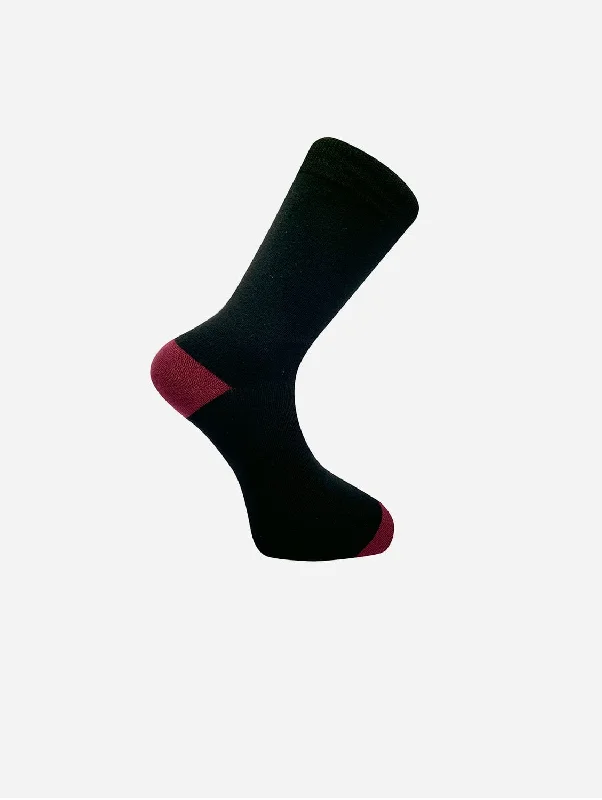 Silk men's socks for a smooth and soft touchPunchy Unisex Organic Cotton Socks | Black