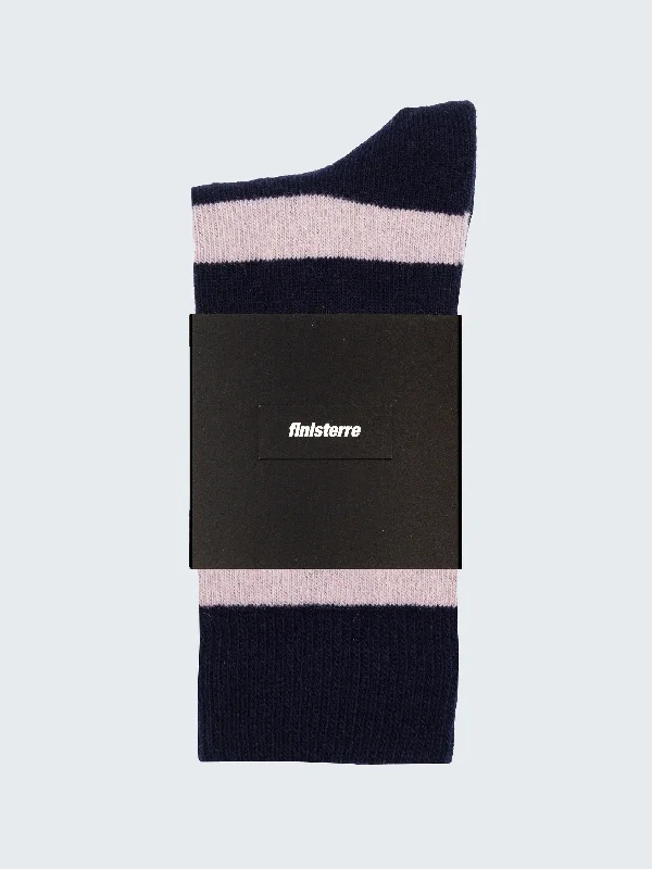 Sheer men's socks for a delicate appearanceClassic Wool Striped Sock