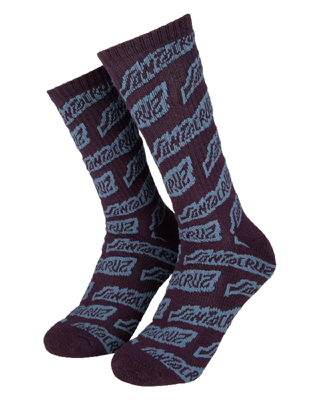 Ankle men's socks for a low - profile lookCreep Repeat Socks in Blackcurrant