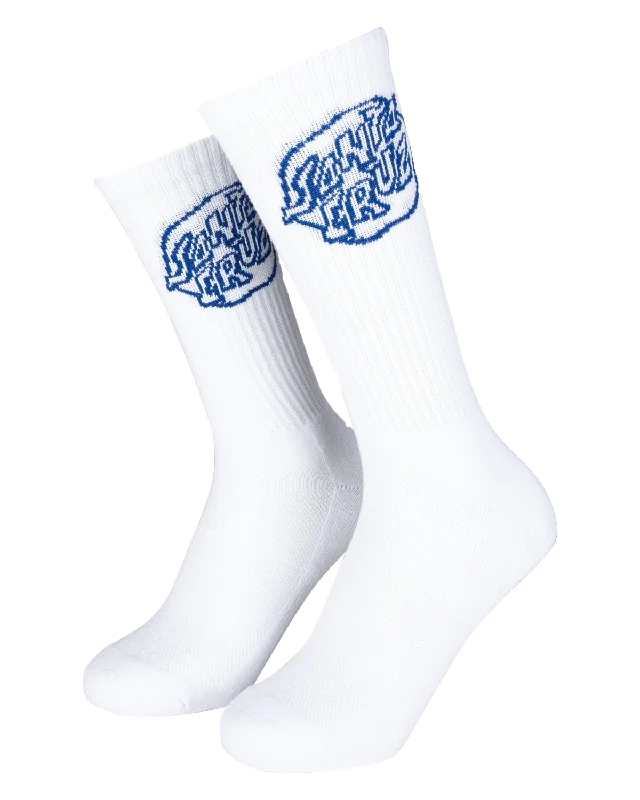 Hiking men's socks for outdoor adventuresFever Dream Dot Socks in White