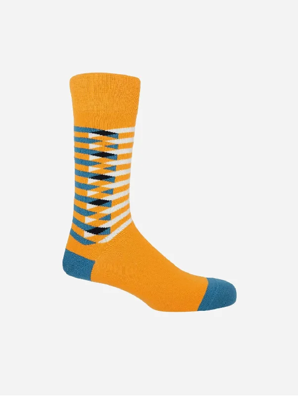 Hiking men's socks for outdoor adventuresSymmetry Men's Organic Cotton Socks | Yellow