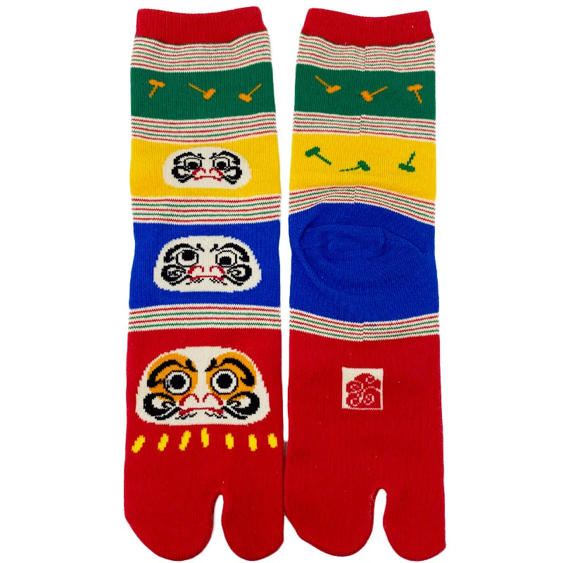 Novelty men's socks with unique patternsTabi Socks Daruma Otoshi