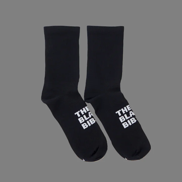 Athletic men's socks with arch supportThe Black Bibs Socks - Black