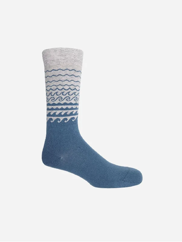 Stretchable men's socks for a flexible fitWave Men's Organic Cotton Socks | Blue