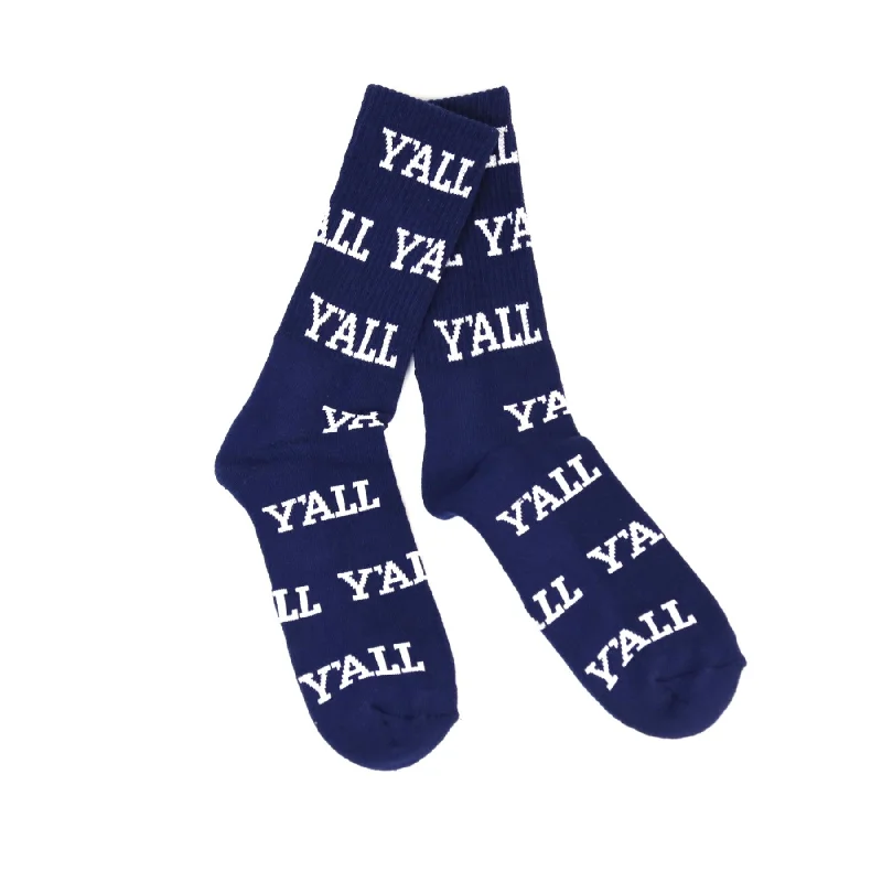 No - show men's socks for wearing with loafersY'All Navy Socks