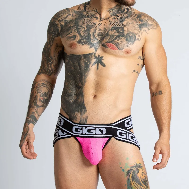 Organic men's briefs for an eco - friendly choiceGigo Audacy Jockstrap Fuchsia