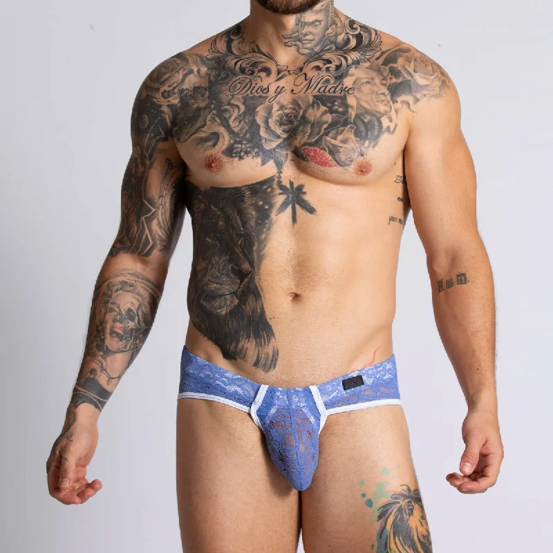 Seamless men's briefs for a smooth look under clothesGigo Paradise Brief Blue