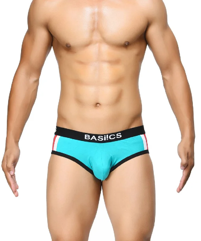 Men's briefs with a double - layer pouch for extra protectionDouble Stripe Classic Briefs